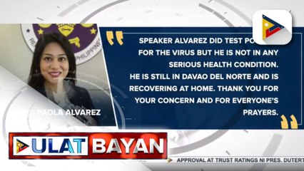 Ex-Speaker Alvarez, nagpositibo sa COVID-19