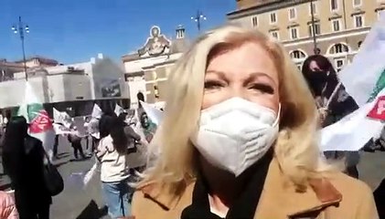 Roma. Sandra Milo  intervistata da Marilena Alescio sul lockdown del Governo Draghi