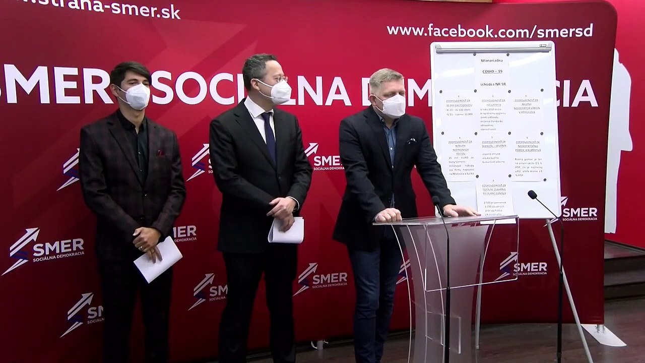 ZÁZNAM: TK strany SMER-SD