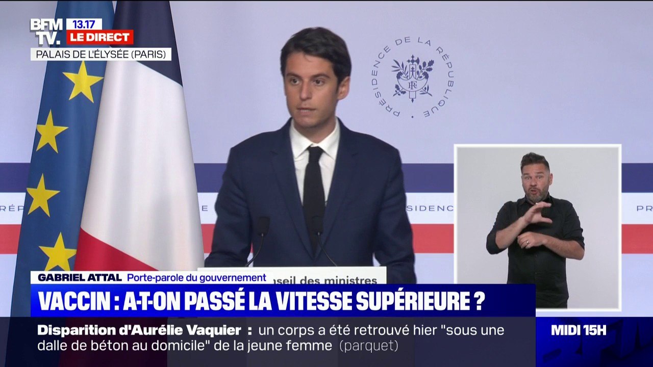 Covid-19: Gabriel Attal évoque des "premiers signaux encourageants" dans les départements confinés en premier