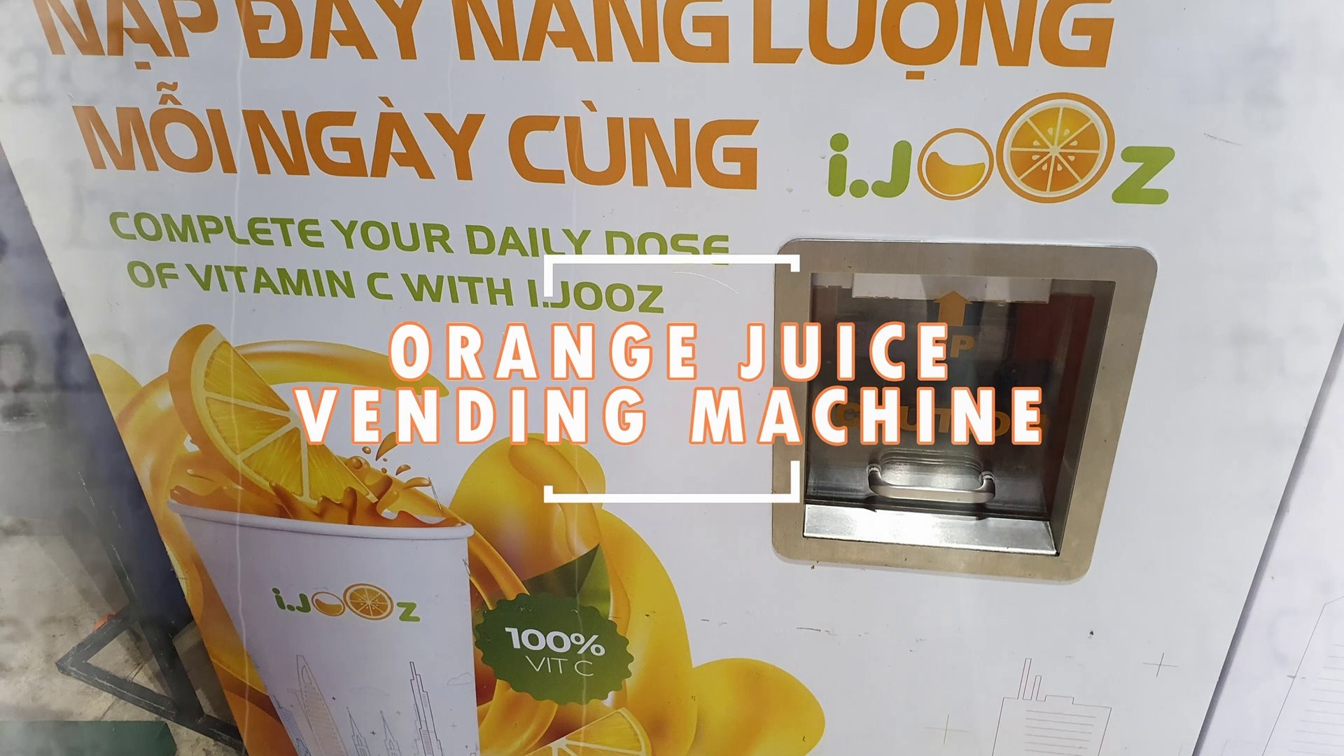 Cool Orange Juice Vending Machine | nước cam | Gadget | Ho Chi Minh City -  video Dailymotion