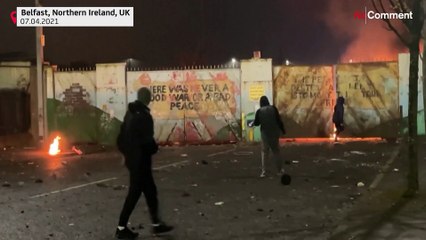 Protesters hurl stones and petrol bombs in Northern Ireland