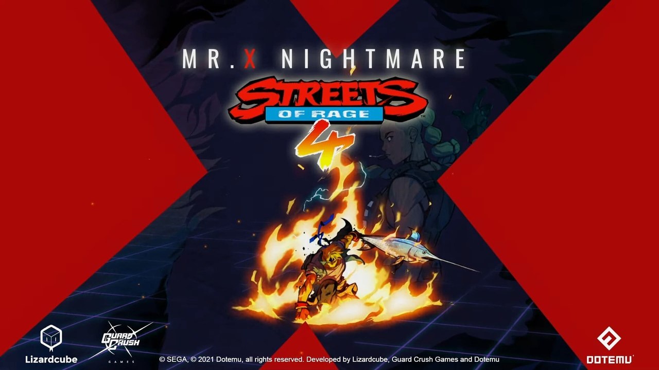 Streets of Rage 4 - Mr. X Nightmare DLC - Tráiler