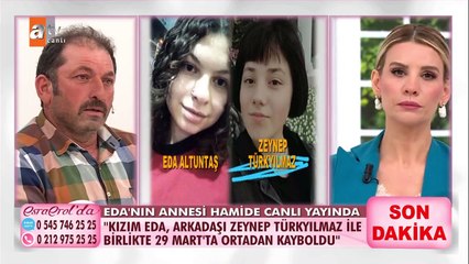 Zeynep Türkyılmaz'ın annesi canlı yayında...