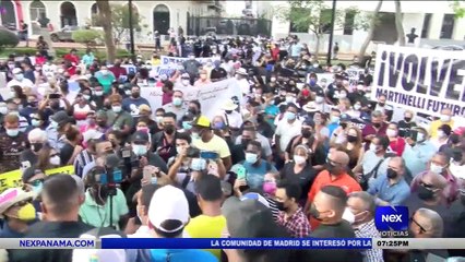 Simpatizantes del colectivo Realizando Metas realizan una protesta  - Nex Noticias