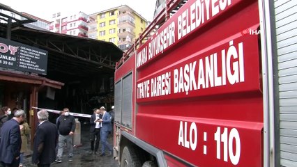 Kasaplar Çarşısı yangın sonrası küle döndü