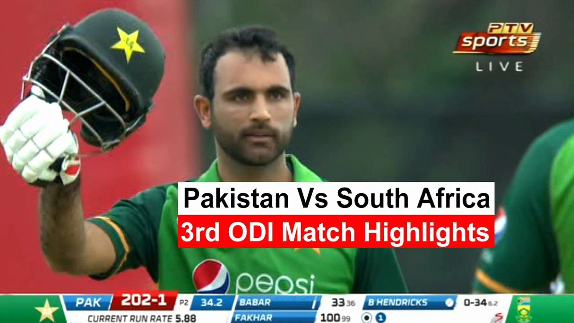 Pakistan Vs South Africa 3rd Odi Match Highlights Video Dailymotion