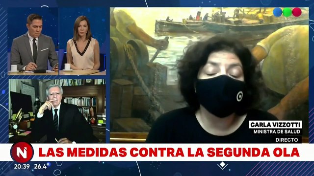 Cristina Pérez y Carla Vizzotti se cruzaron al aire tras los anuncios de nuevas restricciones