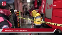 Beyoğlu’nda yangın: Patlama anı kamerada