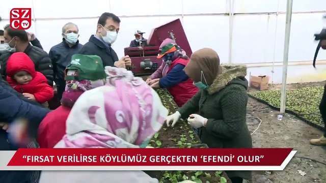 İBB başkanı Çatalcalı köylü kadınlarla bir araya geldi: Beton kanal istemiyoruz
