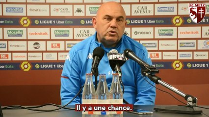 Metz - Lille, la conférence d'avant-match
