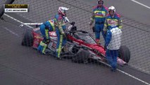 Indycar Indy 500 Open Test Day 1 Veekay Big Crash