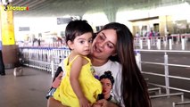 Jay Bhanushali-Mahhi Vij's adorable daughter cries as she sees mommy leave; leaves Mahhi teary eyed!
