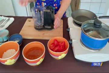 Sopa de tortas de masa