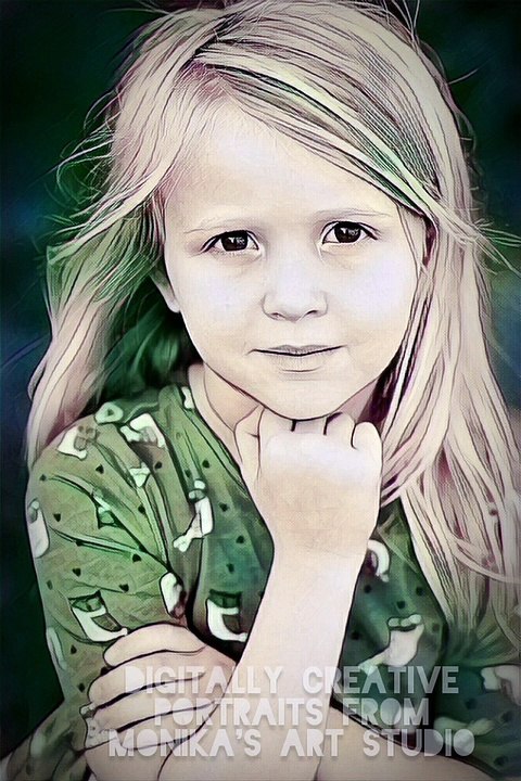 Digitally Creative Portraits from Monika's Art Studio