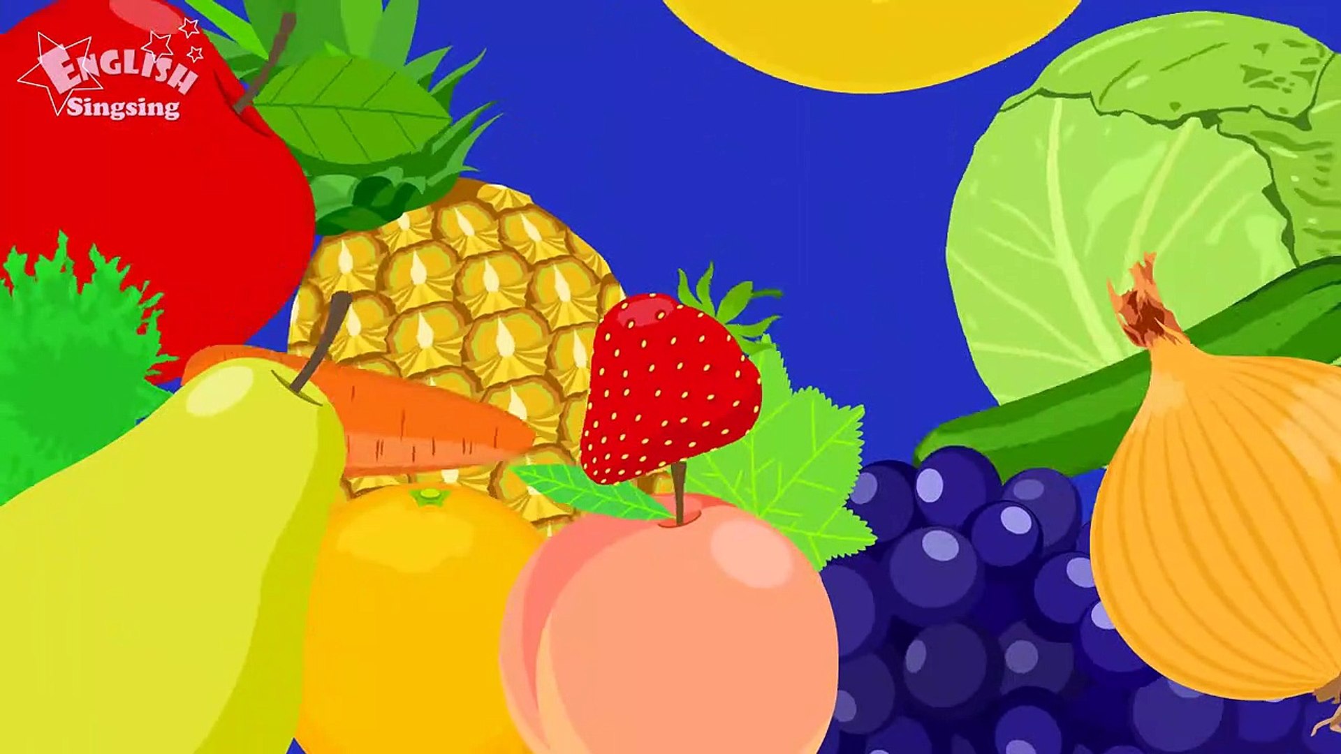 Kids Vocabulary -[Old] Fruits & Vegetables - Learn English For Kids - English Educational Video