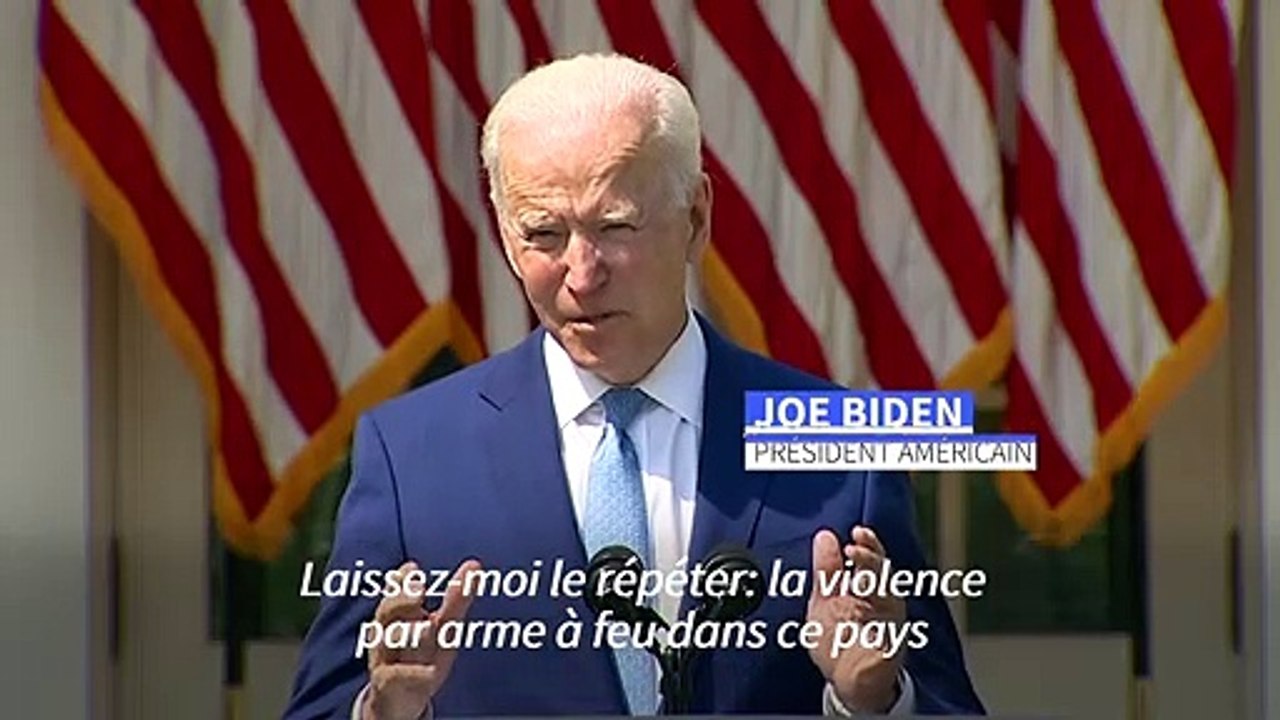 Biden dénonce l'"épidémie" des violences par arme à feu aux Etats-Unis
