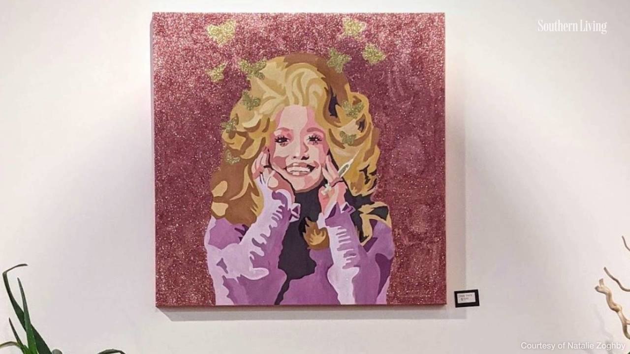 Alabama Artist Features Dolly Parton Portrait in "Women of Influence" Collection