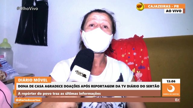 Família que estava passando fome em Cajazeiras, recebe contribuições internacionais e se emocionam agradecendo