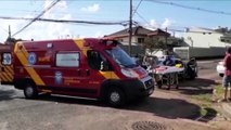 Carros se envolvem em colisão no cruzamento das Ruas Minas Gerais e Rafael Picoli