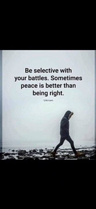 | Worth Watching | Be Selective With Battles |