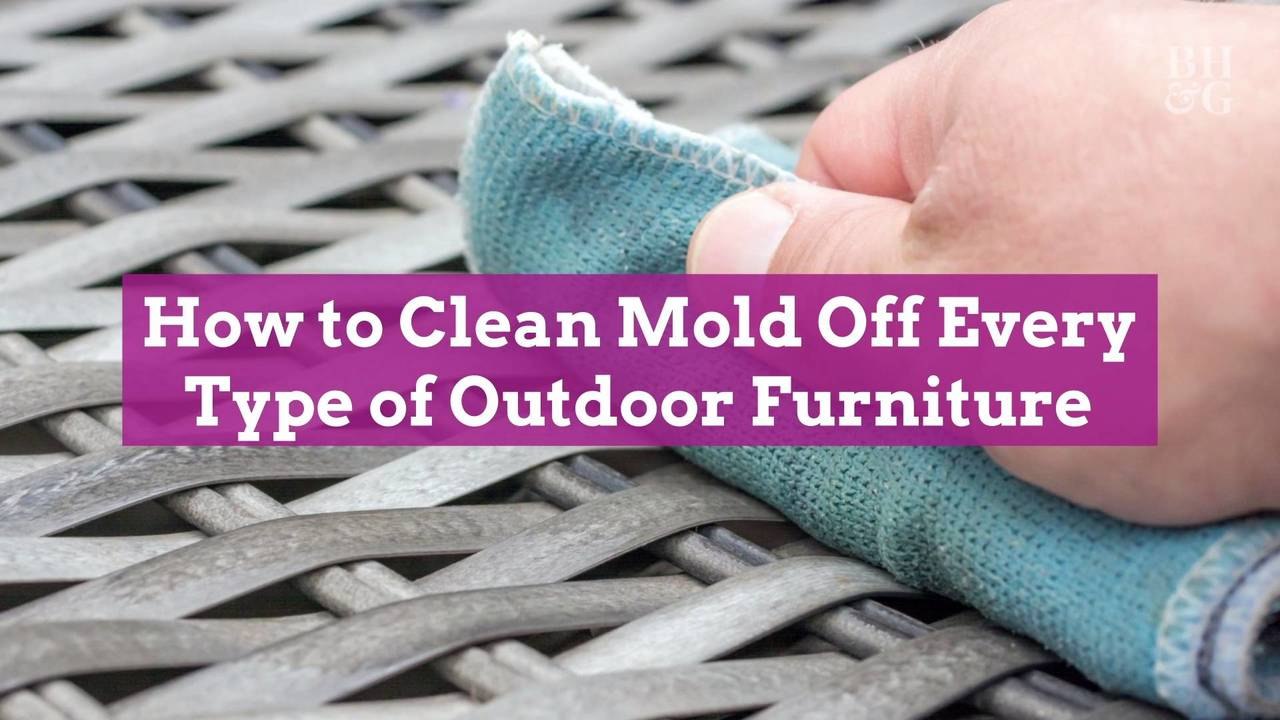 How to Clean Mold Off Every Type of Outdoor Furniture
