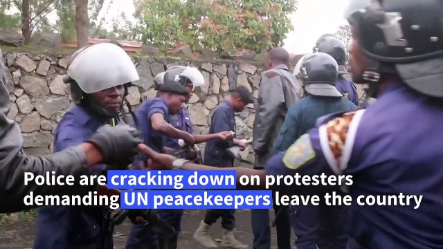 Police fire tear gas, arrest demonstrators against Monusco in DRC