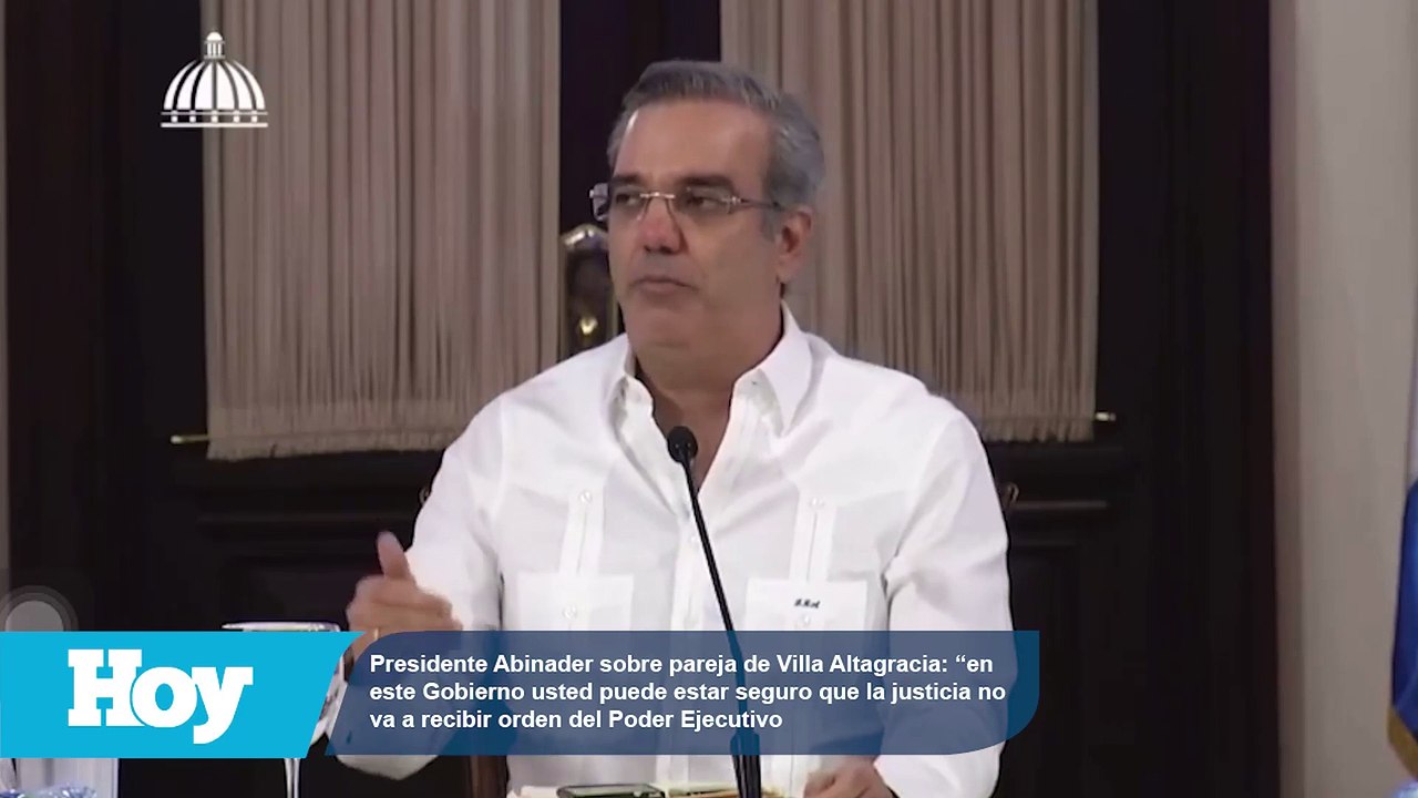 Abinader pide llevar caso pareja asesinada en Villa Altagracia hasta las últimas consecuencias