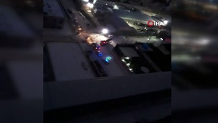 3 aylık maaşlarını alamadan tazminatsız kovulan işçiler 20 katlı binanın çatısında eylem yaptı