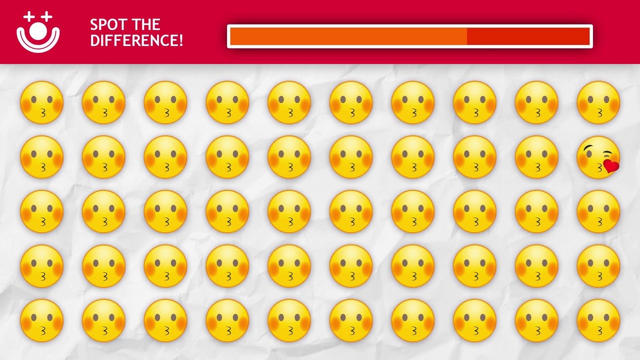 Encuentra el EMOJI DIFERENTE FÁCIL - ¿Podrás localizar el emoji distinto? - By CARA BIN BON BAND