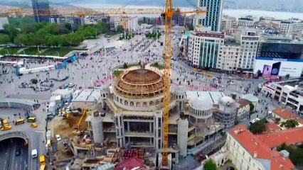 İşte Taksim Camii inşaatında son durum