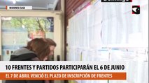 Elecciones 2021 en Misiones: son 10 los frentes y partidos que se anotaron para participar en los comicios del 6 de junio