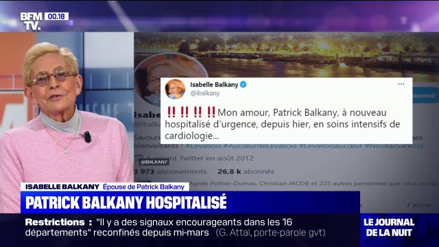 Patrick Balkany hospitalisé pour un œdème pulmonaire , selon Isabelle Balkany