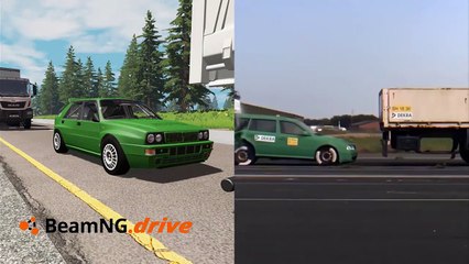 Car Crash Test | Beamng Drive Vs Real Life