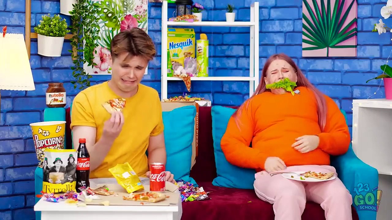 24 Hour Food Challenge 2 How To Sneak Food By 123 Go! School