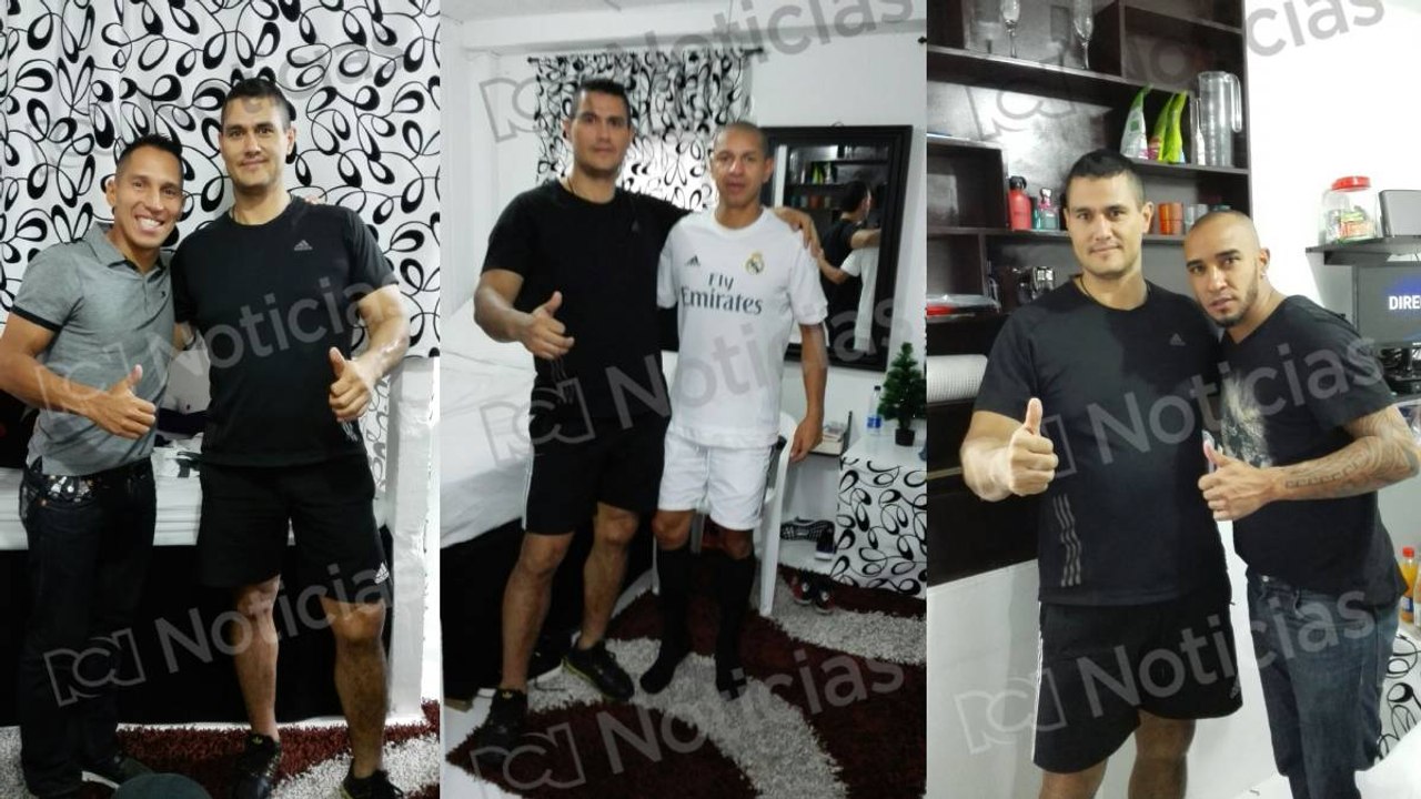 Juan Guillermo recibió la visita de exjugadores de fútbol en La Picota