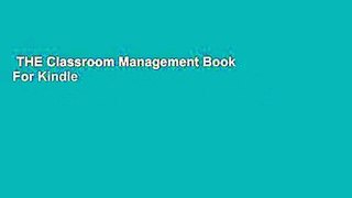 THE Classroom Management Book  For Kindle