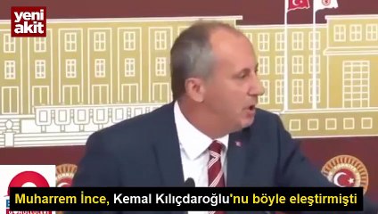 Muharrem İnce Erdoğan'ın başarısını böyle takdir etmişti
