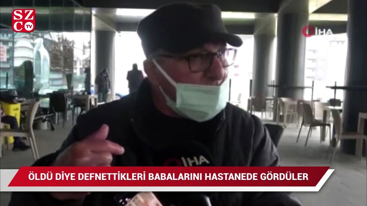 Öldü diye defnettikleri babalarını hastanede gö...