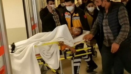 Tiner tenekesini yakmaya çalışırken patlama