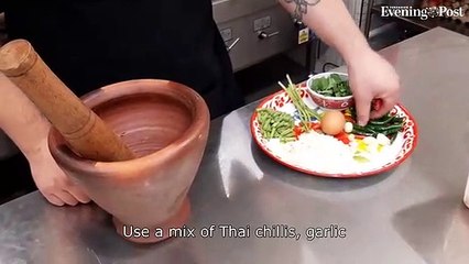 Watch Nathan Brown of Jino's Thai Cafe cook his four-step stir fry recipe