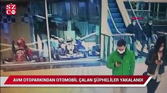 Avm otoparkından otomobil çalan şüpheliler yakalandı