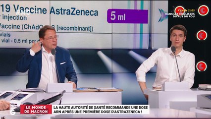 Le monde de Macron : La Haute Autorité de Santé recommande une dose ARN après une première dose d'AstraZeneca - 09/04