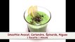 Smoothie Vert À L'Avocat, Coriandre, Épinards Et Aux Algues / Recette Santé
