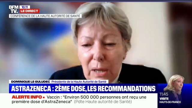 La Haute autorité de Santé recommande pour les personnes ayant reçu une 1ère dose d'AstraZeneca, un vaccin ARN messager pour la deuxième dose