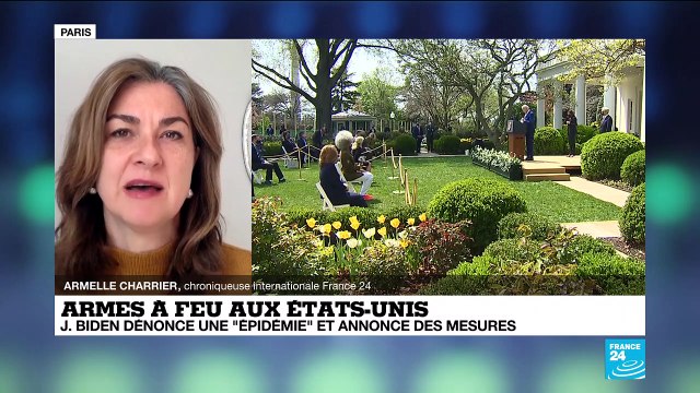 Armes à feu aux États-Unis : Joe Biden dénonce une épidémie et annonce des mesures