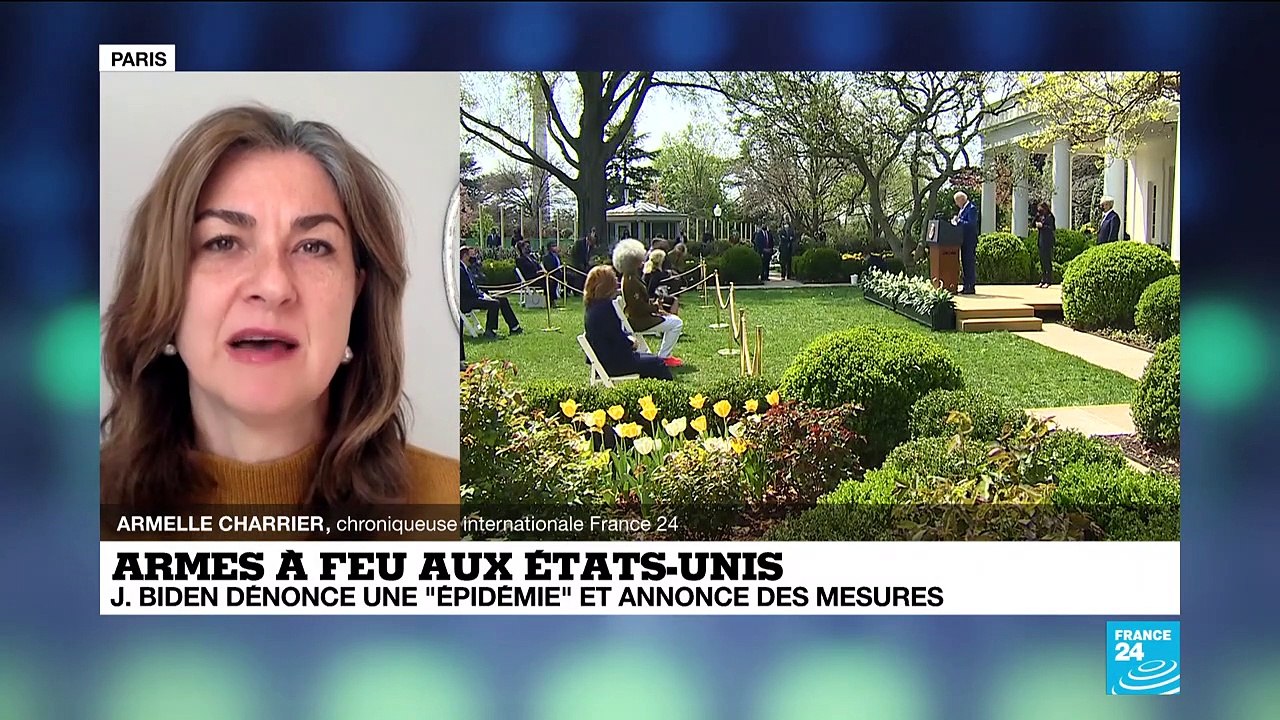 Armes à feu aux États-Unis : Joe Biden dénonce une "épidémie" et annonce des mesures