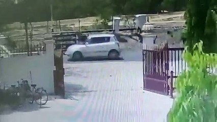 तेज रफ्तार कार ने पीएसी जवान को मारी टक्कर