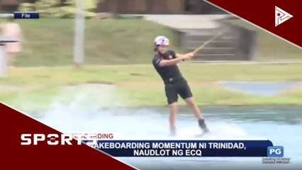 Wakeboarding momentum ni Trinidad, naudlot ng ECQ