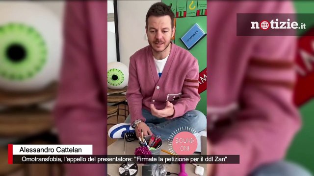 Ddl Zan, appello di Alessandro Cattelan: Firmate la petizione per la legge contro l'omotransfobia